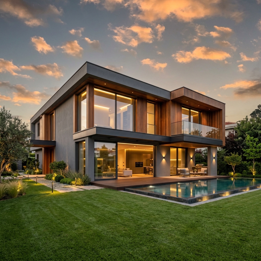 Luxury Residential Villa Construction by Upside Builders